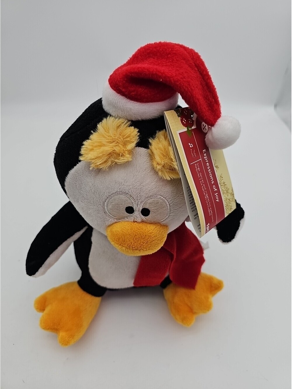 Gemmy Singing Dancing Animated Christmas Penguin “Tutti Fruity” Plush Animal